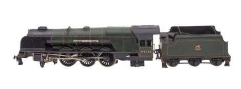 An O gauge Bassett-Lowke BR4-6-2 'Duchess of Montrose' 46232 three rail steam locomotive and tender.