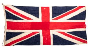 Two Union Jack flags,