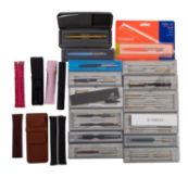 A mixed collection of Parker Pens.
