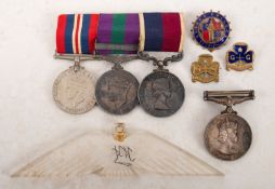 A WWII group of four medals presented to 579464 Act Cpl L Bearne RAF.