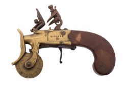 An 18th century Riviere flintlock Eprouvette.