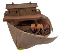 A collection of O gauge rolling stock and accessories.
