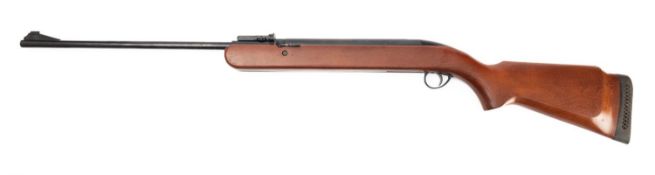 A BSA Airsporter underlever air rifle. Serial number GI17515, .