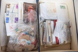 Stamps and covers in albums and loose with mint Great Britain etc.