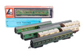 A collection of O gauge coaches,comprising Lima,