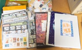A collection of stamps.