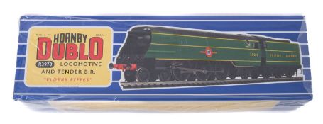 A Hornby Dublo BR 4-6-2 Merchant Navy Class 'Elders Fyffes' steam locomotive and tender. No.