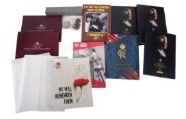 A collection of part sets, including full set London Mint, In Flanders Field Museum,