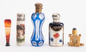 A collection of Victorian and later snuff bottles.