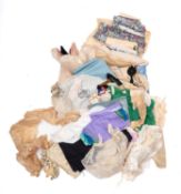 A collection of various textiles,