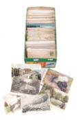 A collection of early 20th century postcards,