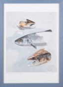 Two signed David Miller fishing related prints.
