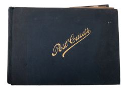 An early 20th century postcard album , containing GB topographical views ,
