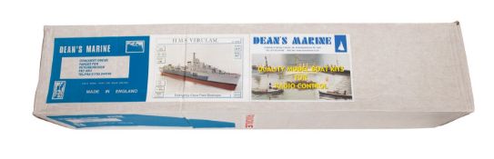 A 1:96 scale Deans Marine model kit of HMS Varulam.