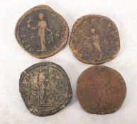 A collection of Roman coins. Comprising Julia Mamea, Deva Faustena and Julia Maesa etc.