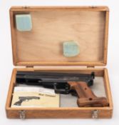 A Gamo left handed target air pistol.
