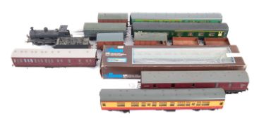 A Javalin O gauge 0-6-0 C Class steam locomotive and tender.