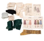 Seven pairs of late 19th/ early 20th century silk stockings , including a green pair by Jays,