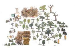A collection of Britains Home Farm Series diecast scenery.