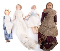 A collection of dolls.