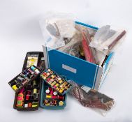A collection of fly tying accessories.