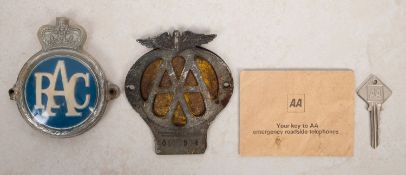 An early 20th century AA badge , circa 1930s,