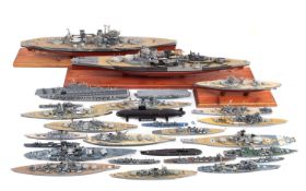 A collection of staric model ships.