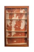 A mid 20th century glass fronted wooden display cabinet.