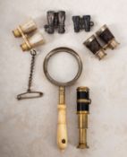 A collection of Stanhopes in the form of optical instruments.