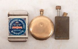 An early 20th century Short and Mason Aurapole brass cased pocket compass.