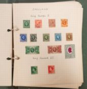 A collection of stamps in an album, three notebooks and loose with Gb from 1840 1d black used,