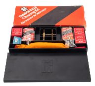 A Parker Hale .22 calibre rifle cleaning kit. Comprising brushes and oil etc in original box.