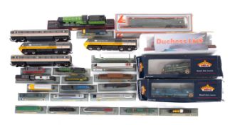 A collection of OO/HO gauge diesel locomotives.