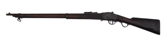 A late 19th century South African Steyer Martini Hermi action rifle.