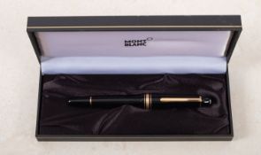 A Montblanc Meiserstuck fountain pen.