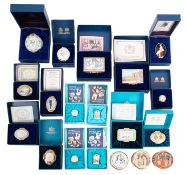 A collection of Royal Family themed Halcyon Days enamel boxes.