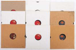 A mixed collection of 12' records.
