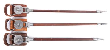 A group of six various vintage shooting sticks (6)