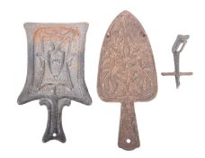 A late Victorian cast iron trivet by A.K & Sons, No.9 Rd.