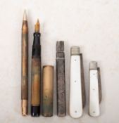 A group of mixed collectables.