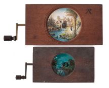A Carpenter and Westley hand painted magic lantern slide.