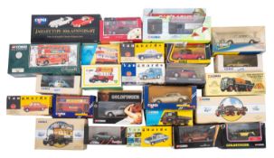 A collection of Corgi diecast vehicles.