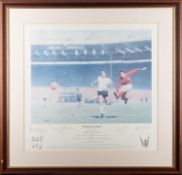 After Keith Fearon a singed limited edition print '66 World Cup Final' 193/495,