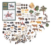 A collection of Britains diecast livestock.