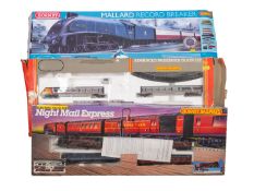 A collection of OO/HO gauge Hornby train sets.