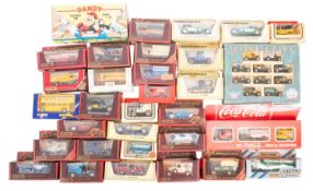 A collection of diecast vehicles.