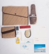 An Air France Concorde First Class passenger stationary set and wash set,
