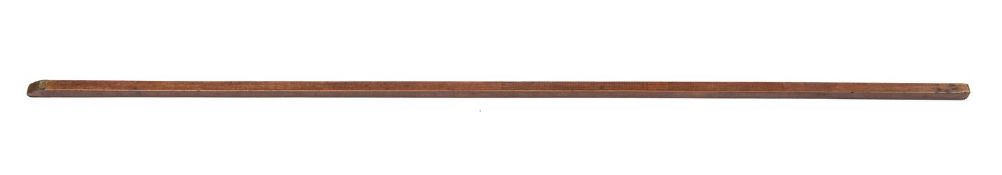 A late 19th century boxwood capacity measuring stick, maker T Bradburn & Sons, Birmingham,