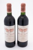 Two bottles of Ch. Beau-Site. St Estephe 1998. 75cl 12.5% vol.