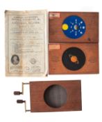 Three Newton & Co astronomy related magic lantern slides.